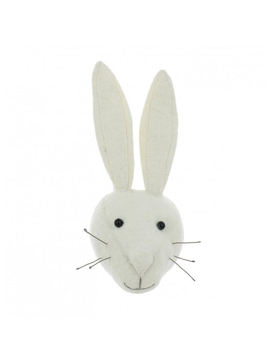 Fiona Walker England Mini White Rabbit Head