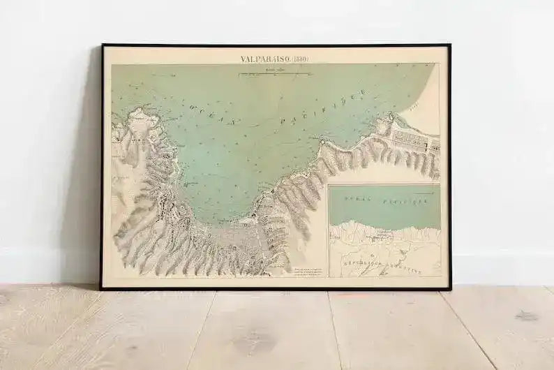 Historical Map of Valparaiso| Maps of Chile
