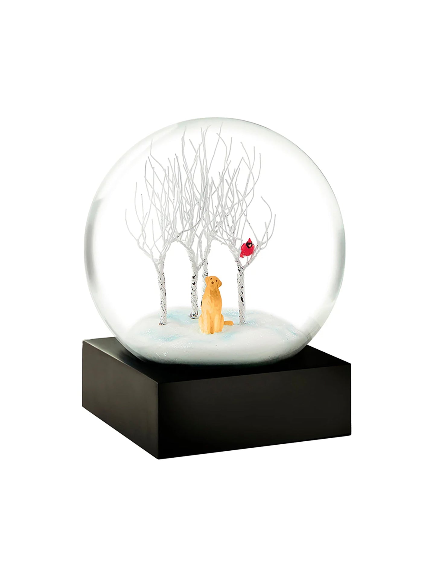Lab in the Woods Snow Globe