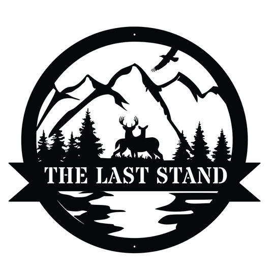 Whitetail Deer Customizable Metal Sign