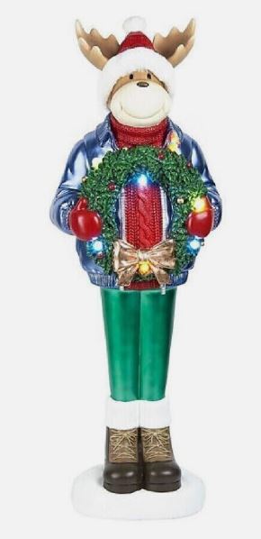 Holiday Resin 40" Moose Decoration