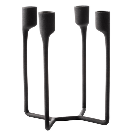 Heima 4-armed Candlestick Black