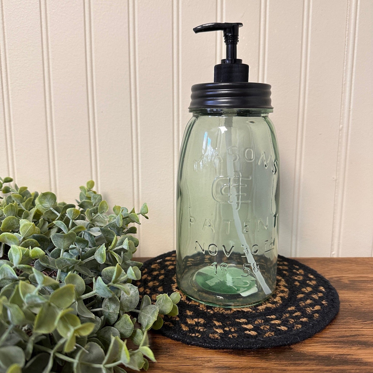 Quart Mason Jar Dish Soap Dispenser