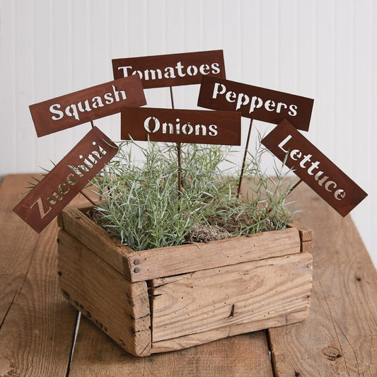 Rustic Plant Markers - Set of 6