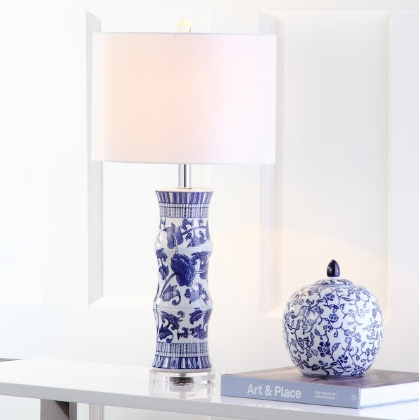 Sandy Table Lamp - White/Blue