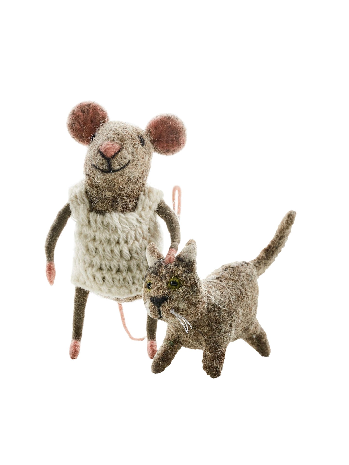 Sew Heart Felt Grey Cat and Mouse