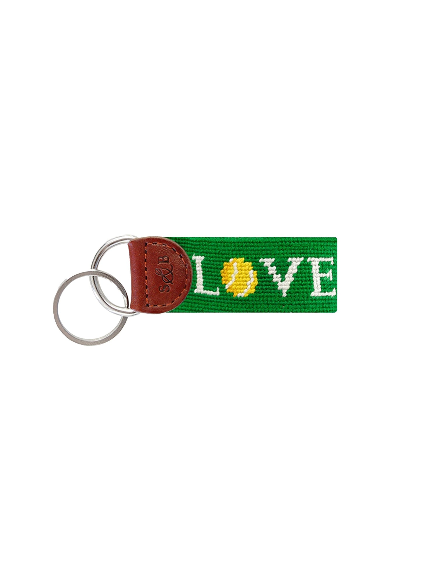 Smathers & Branson Love All Needlepoint Key Fob