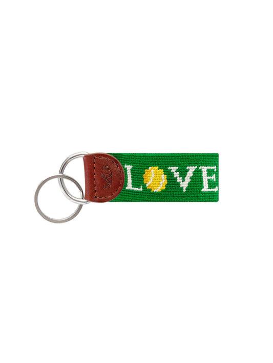 Smathers & Branson Love All Needlepoint Key Fob