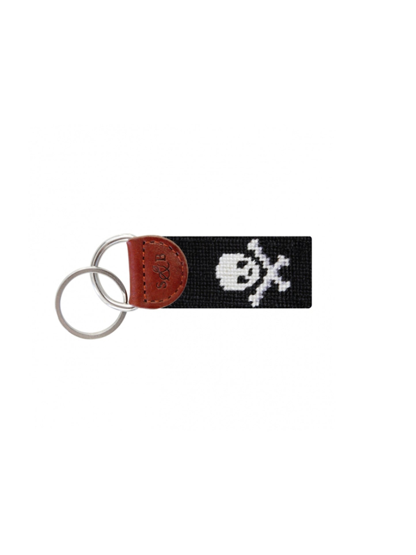 Smathers & Branson Jolly Roger Needlepoint Key Fob