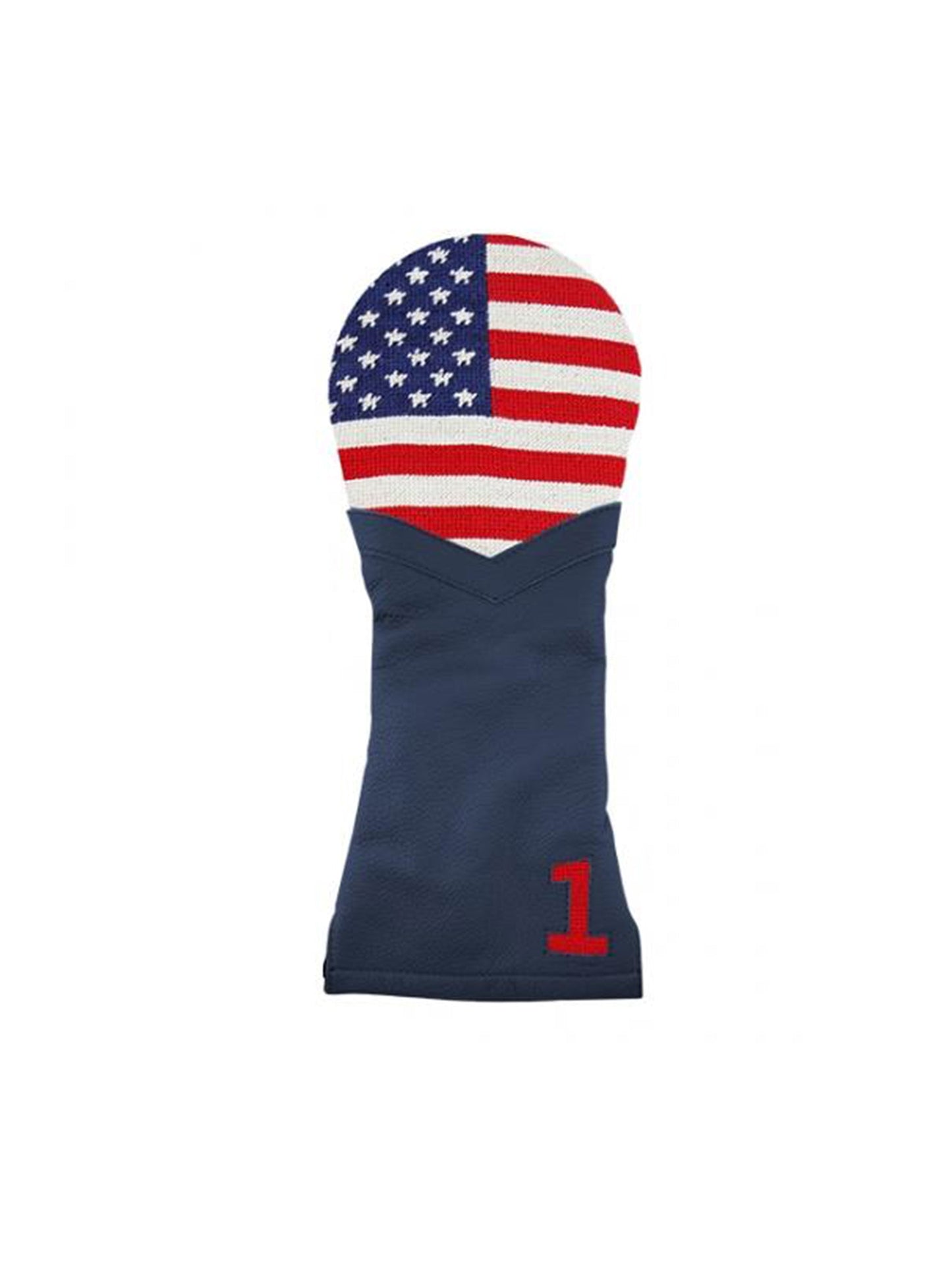 Smathers & Branson Needlepoint Golf Club Head Cover American Flag