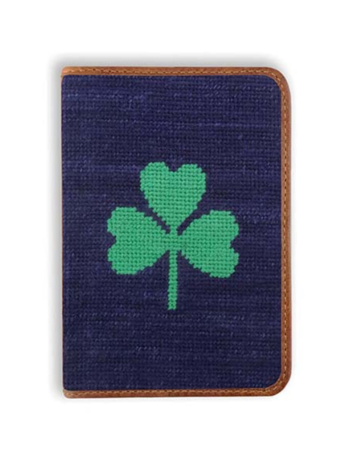 Smathers & Branson Needlepoint Golf Scorecard Holder  Shamrock Weston Table