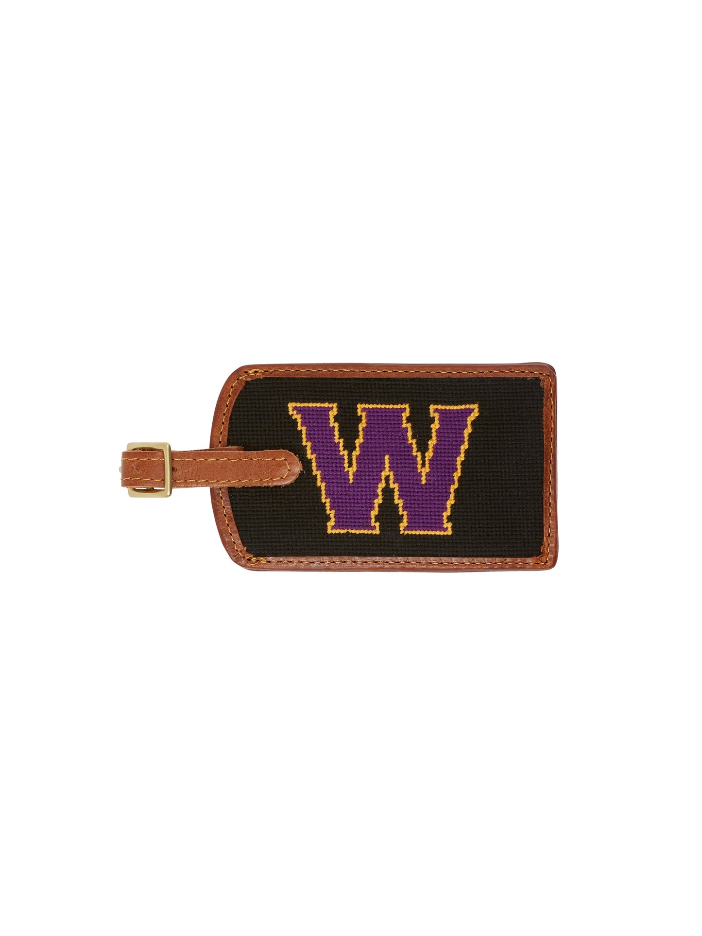 Smathers & Branson Williams College Needlepoint Luggage Tag