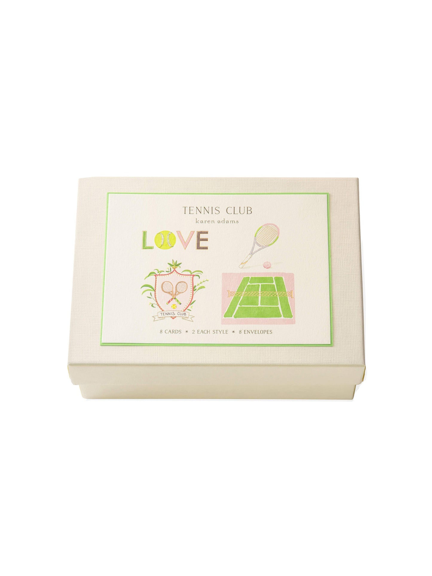 Tennis Club Note Card Box
