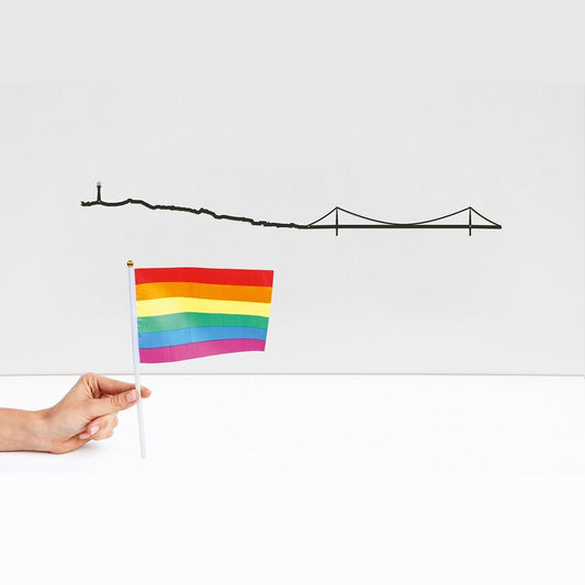 The Line - Steel city skyline of San Francisco's Golden Gate Bridge, 19.5"