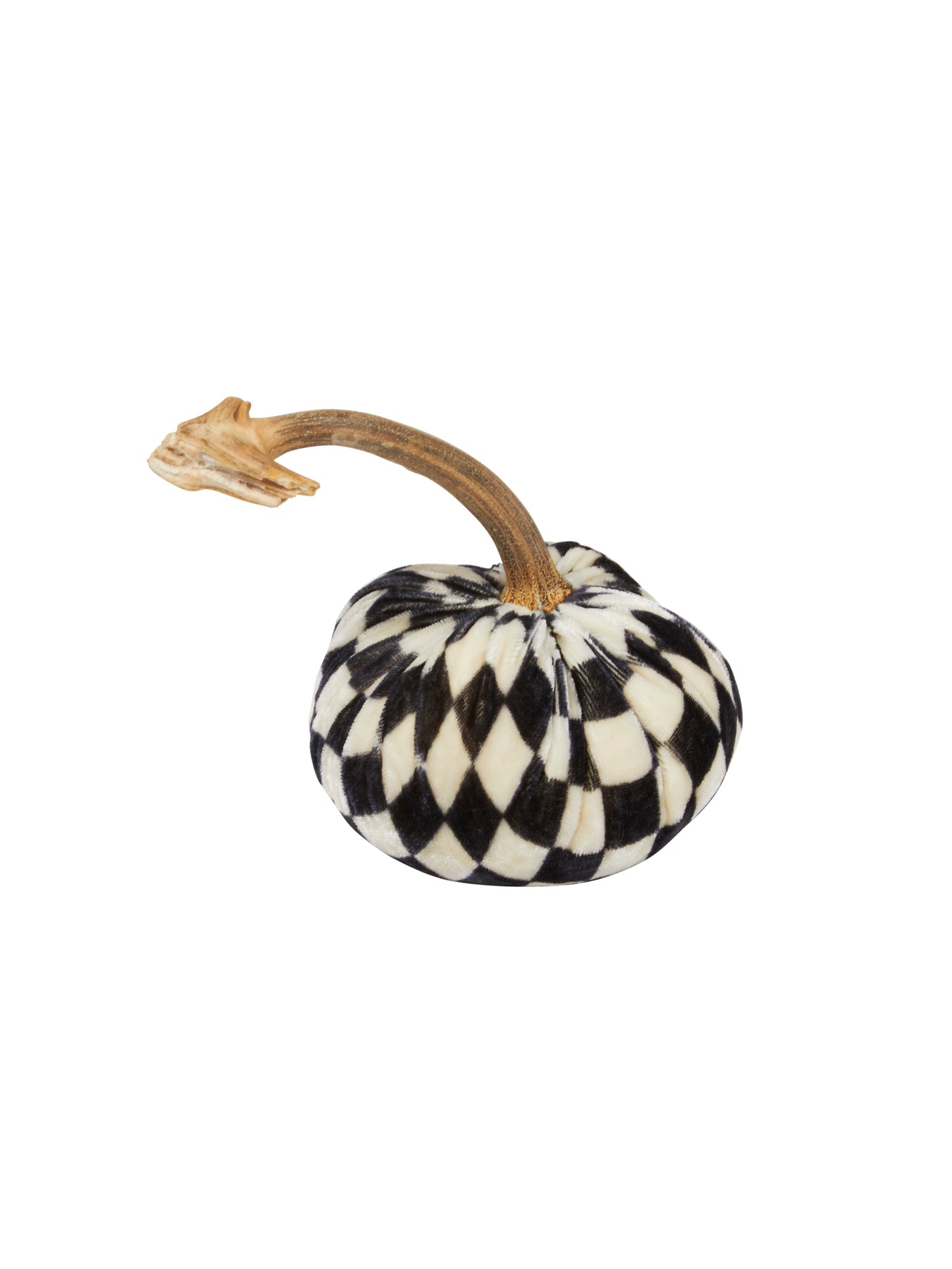 Velvet Pumpkin Plaid Black and White Check 4 Inch Weston Table