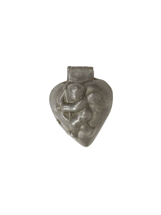 Vintage 1920s Cupid & Heart Chocolate Mold