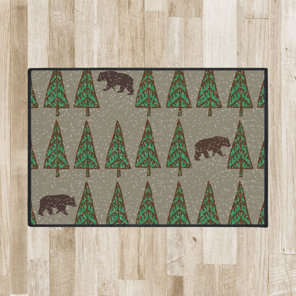 Winter Stroll Non-Slip Rug