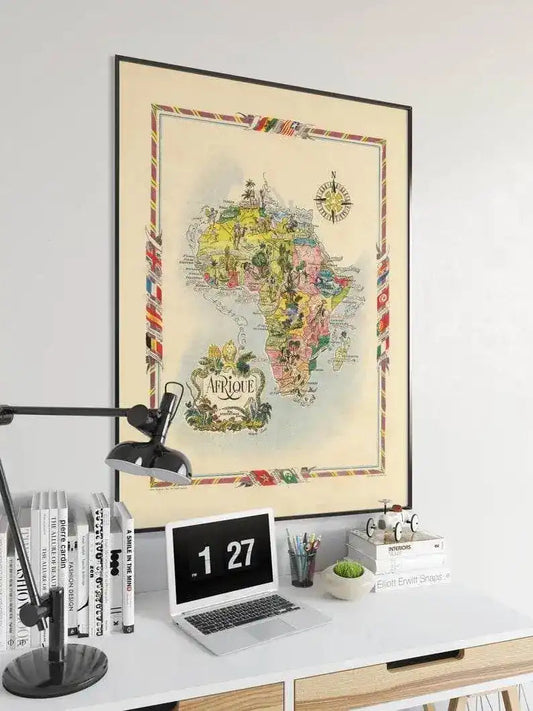 Africa Map Print| Art History