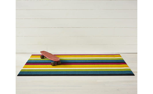 Bold Stripe Shag Mats | Multi