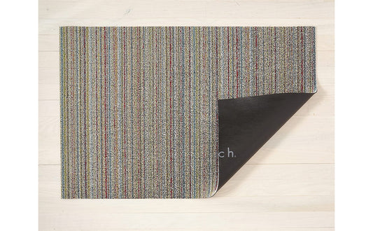 Skinny Stripe Shag Mats | Soft Multi