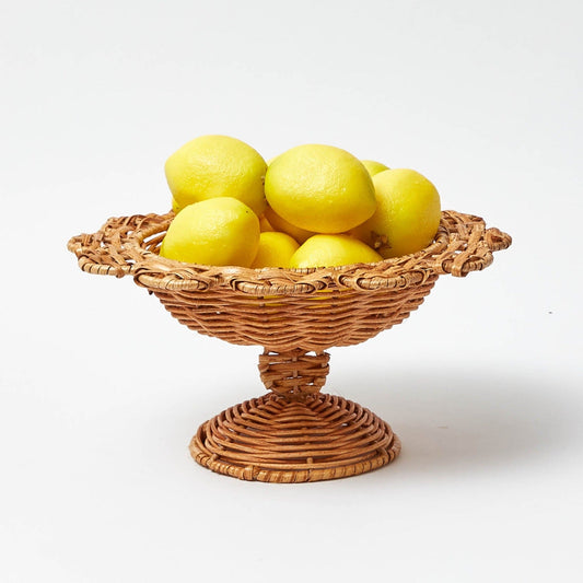 Small Luciana Rattan Scalloped Bowl