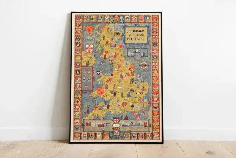 Historical Map of Britain| Wall Maps