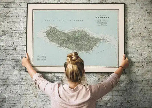Historical Map of Madeira 1904| Old Map Wall Decor