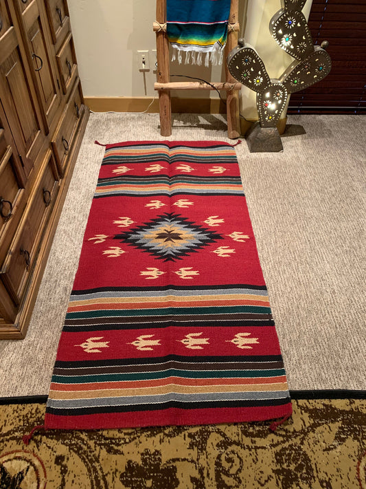 Large Azteca rug   Burgundy