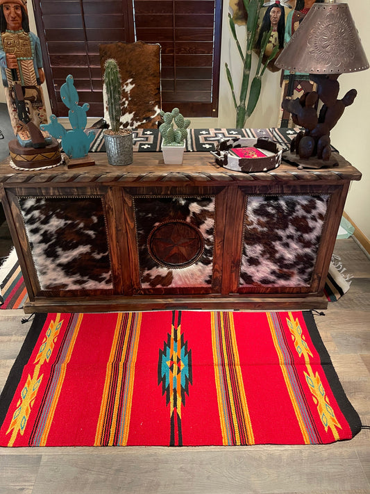 Large Southwestern Azteca rug     64”-32”