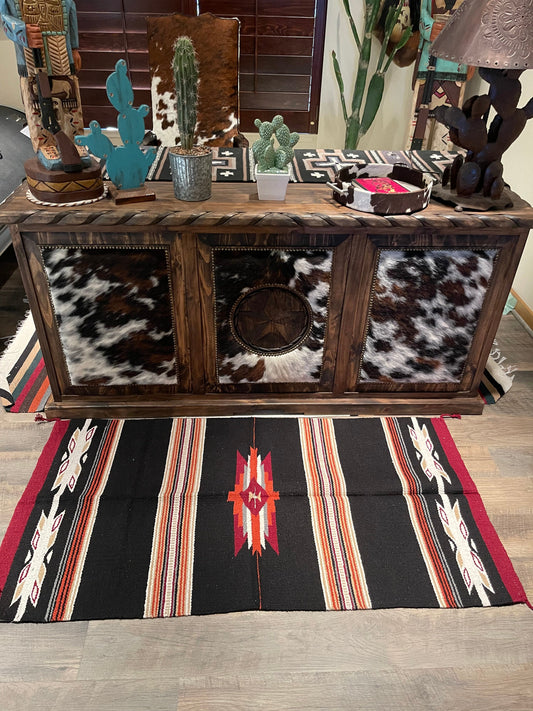 Large Southwestern Azteca rug     64”-32”