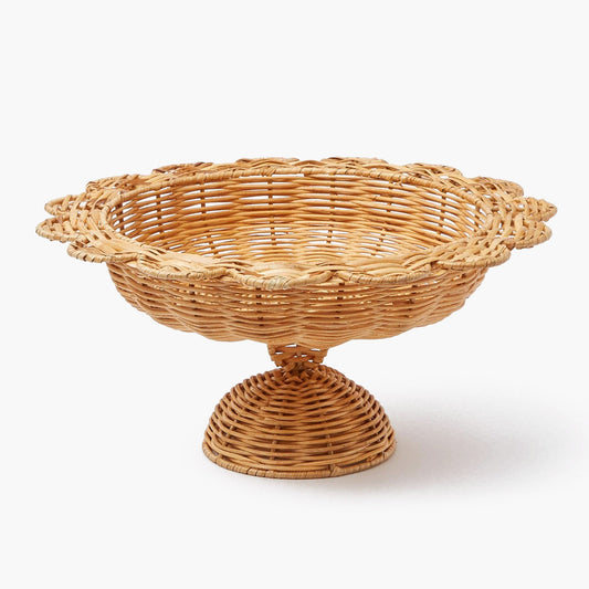 Luciana Rattan Scalloped Bowl