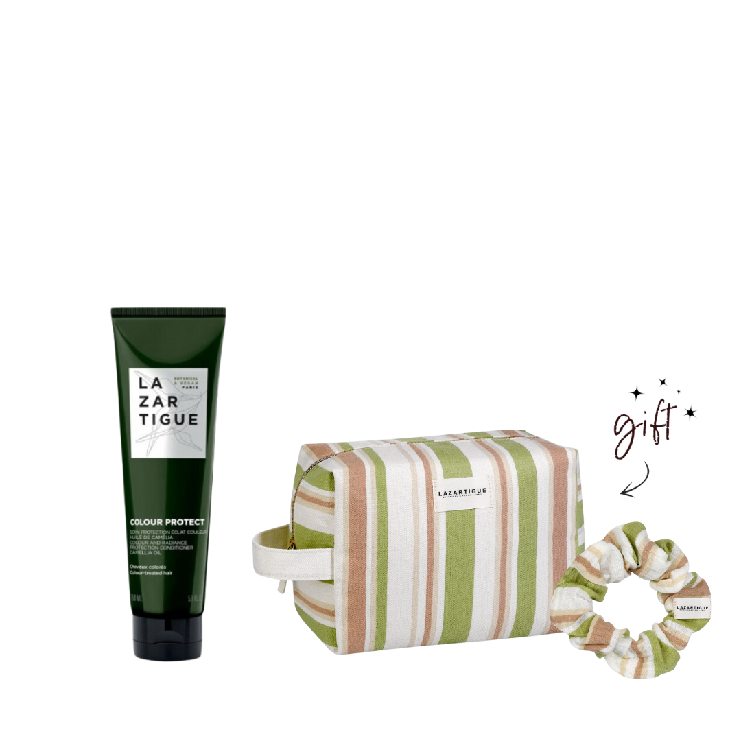 Lazartigue Colour Protect Conditioner Bundle + Free Toiletry Bag + Free Scrunchie