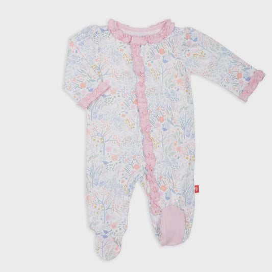 Pixie Pines Ruffle Footie