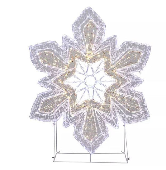 Pre-Lit 40" Iced Snowflake