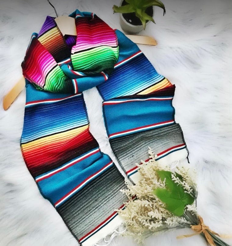 Serape RUNNER or SCARF  71”-14”