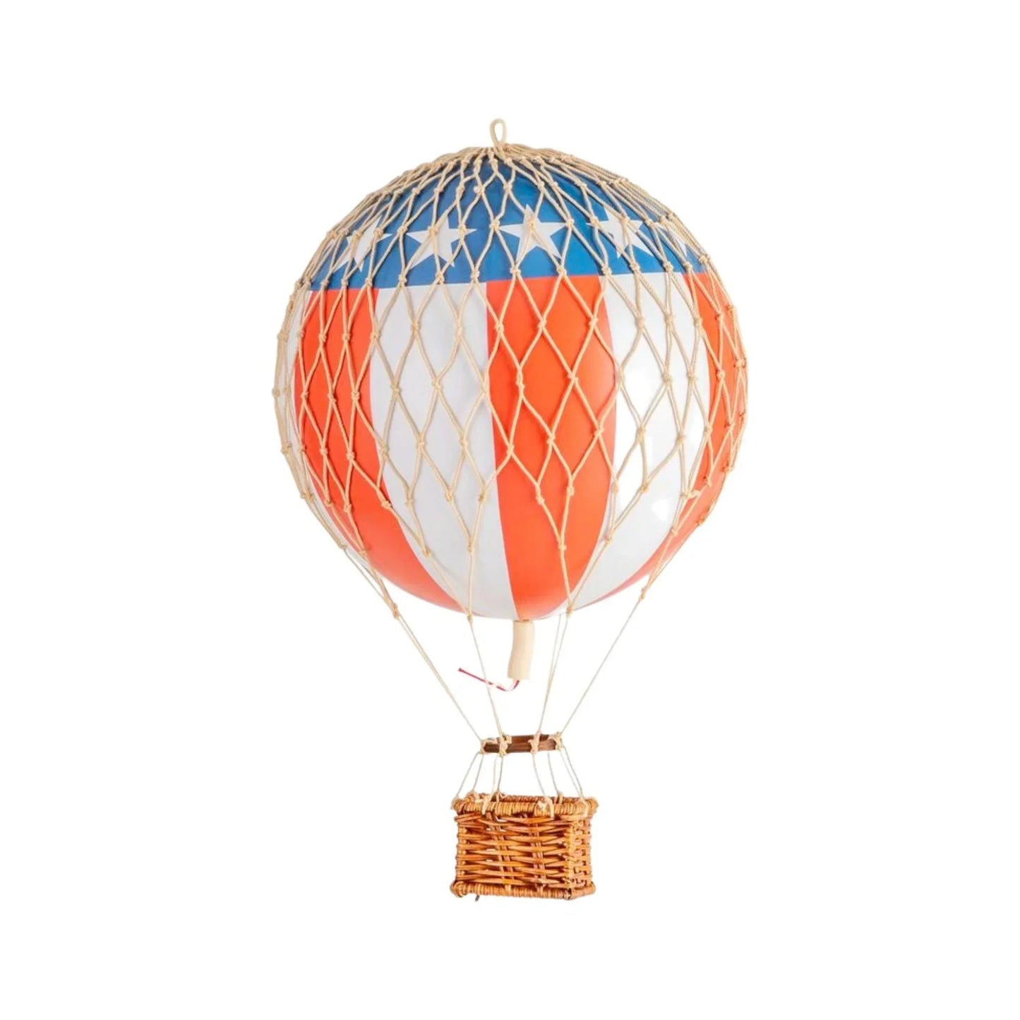 Small Red, White, & Blue Americana Hot Air Balloon Model