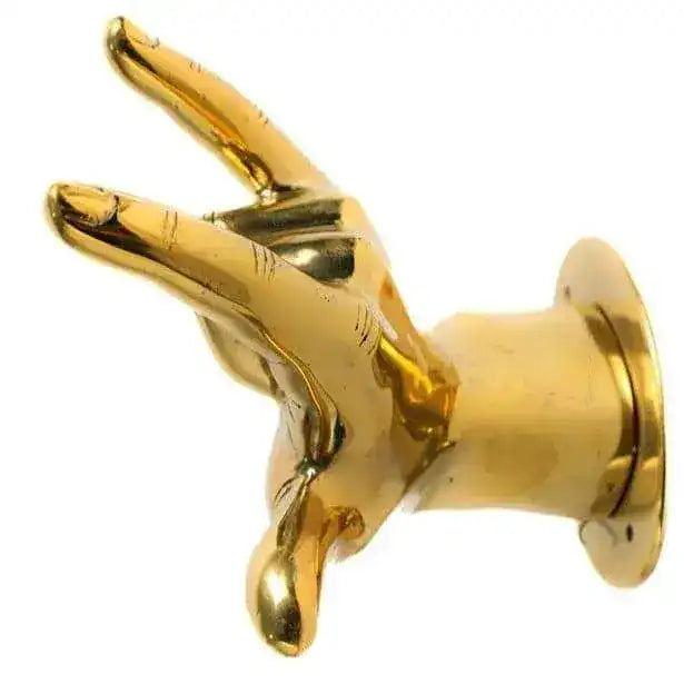 Solid Brass ASL Love Hand Sign Door Pull