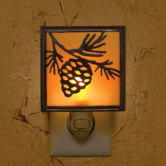 Square Pinecone Night Light