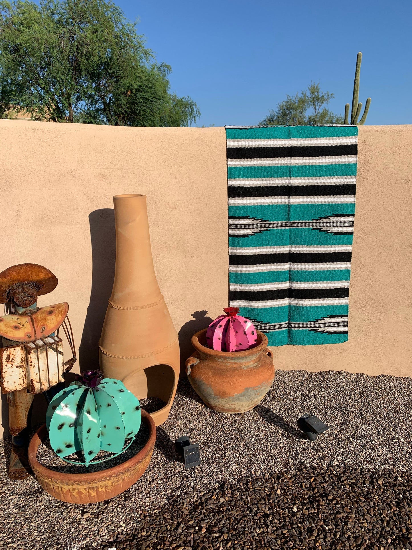 Teal El saddle blanket XL rug  60”-30”