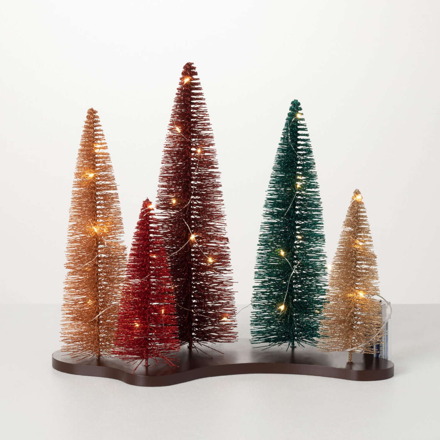 Lighted Bottle Brush Tree