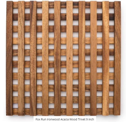 Trivet 9x9 Acacia